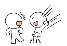 turn upのイラスト